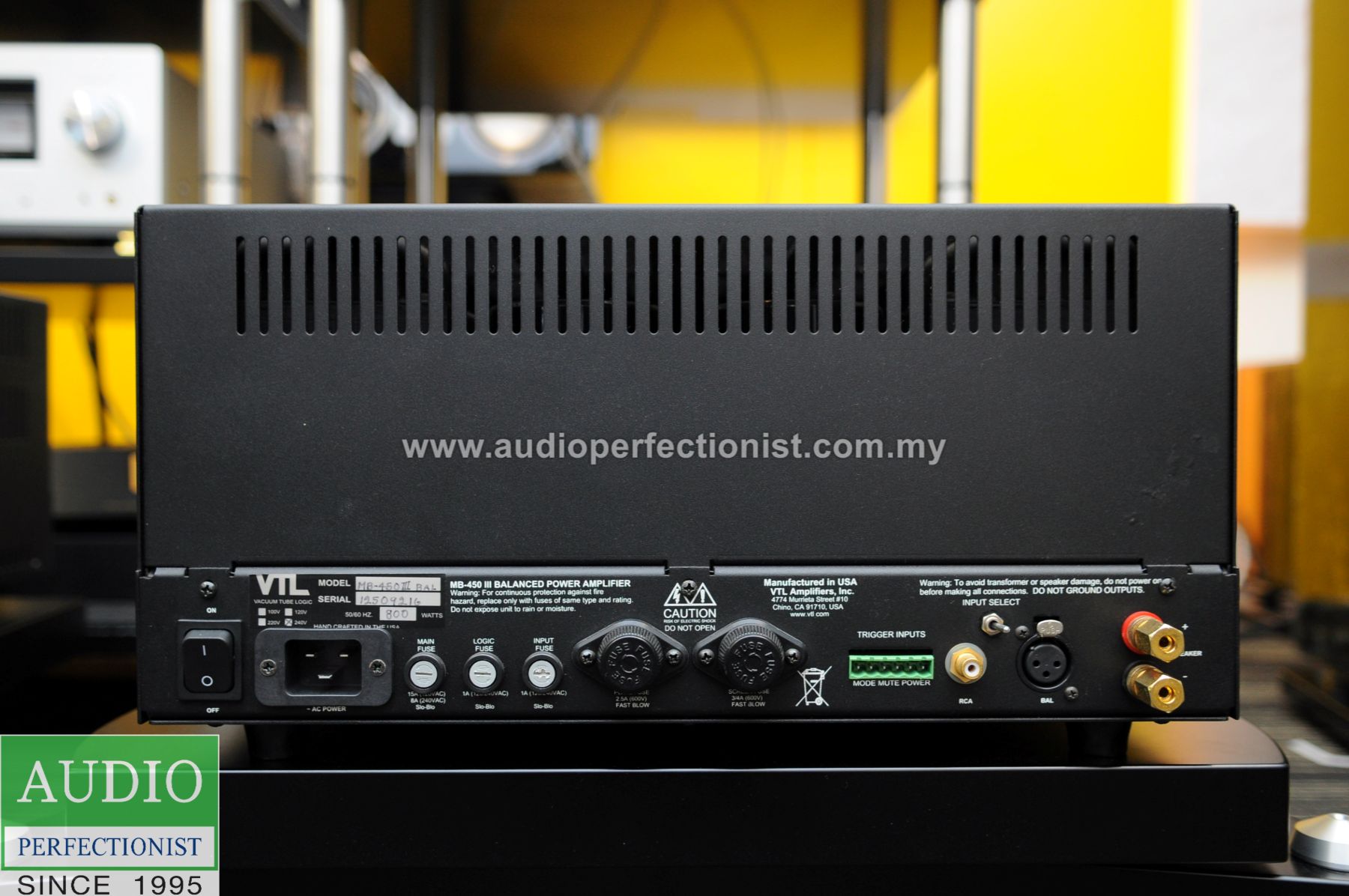 VTL MB450 series iii mono power amplifier - Image 4
