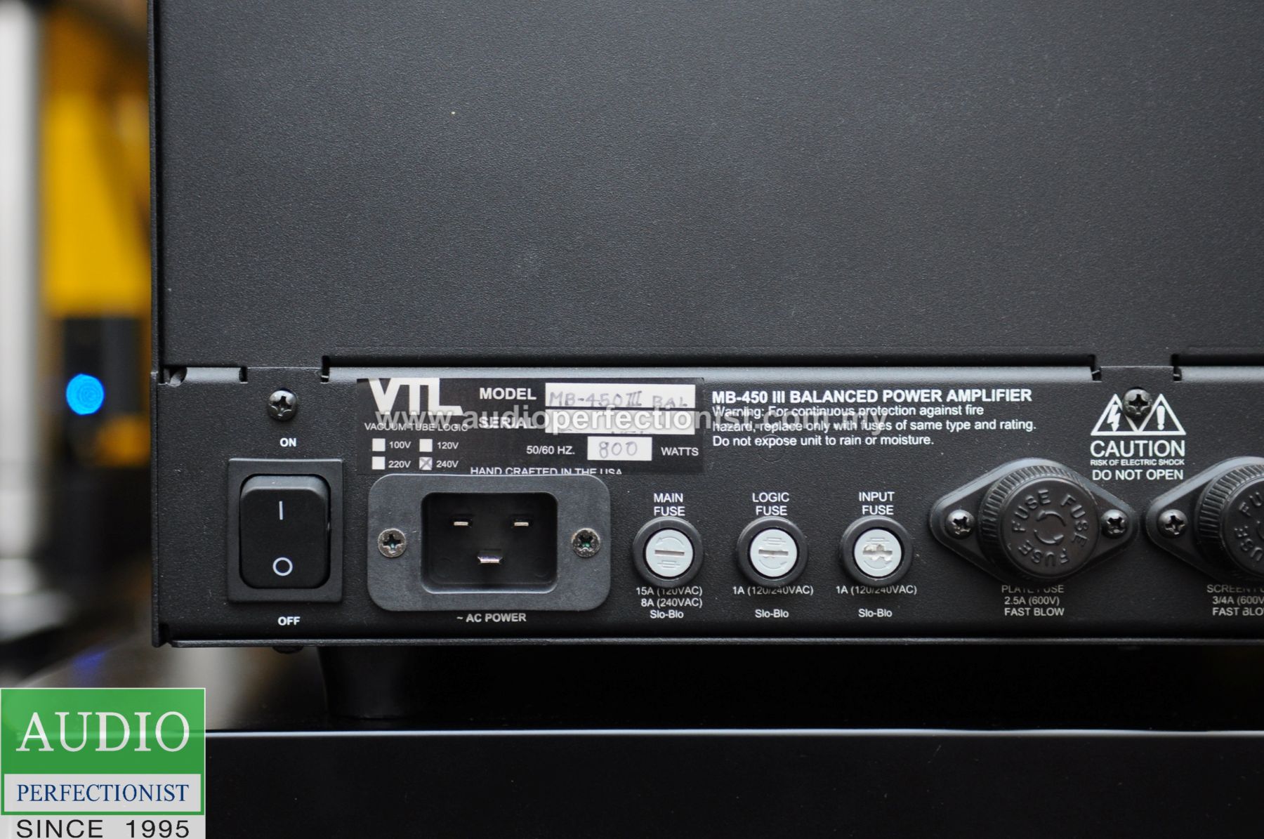 VTL MB450 series iii mono power amplifier - Image 5